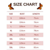 size chart for citrus swallowtail butterfly suspender dress