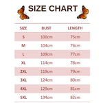 size chart for navy butterfly suspender dress