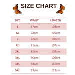 size chart for bergenia butterfly trousers