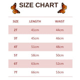 size chart for woodnymph butterfly leggings