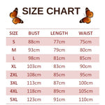 size chart for calverleyi butterfly tight dress