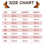 size chart for darkblue butterfly tight dress