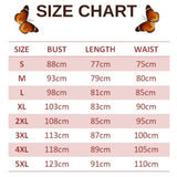 size chart for darkblue butterfly tight dress