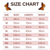 size chart for swallowtail butterfly dress