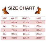 size chart for elastic waist butterfly pants