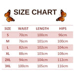 size chart for anemone butterfly imitation jeans