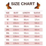 size chart for thistle butterfly dress