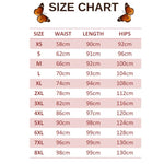 size chart for heart and butterfly leggings