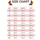 size chart for indra butterfly leggings