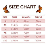 size chart for swallowtail butterfly sweater