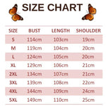 size chart for lightpink butterfly dress