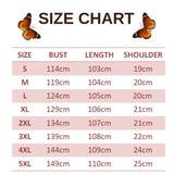 size chart for dark magenta butterfly dress