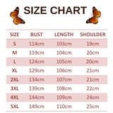 size chart for palegreen butterfly dress