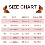 size chart for lime butterfly dress