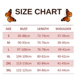 size chart for indigo butterfly dress