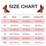 size chart for turquoise butterfly dress