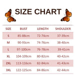 size chart for papilio rutulus butterfly dress