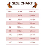 size chart for monarch butterfly sleeveless dress