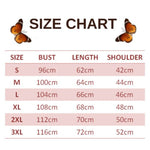 size chart for melancholy butterfly sweater