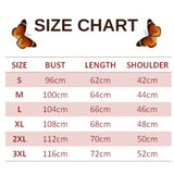 size chart for monarch butterfly sweater