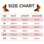 size chart for mother butterfly sweater