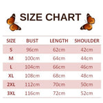 size chart for feast butterfly pullover