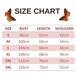 size chart for heel butterfly sweater