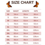 size chart for parides butterfly leggings