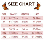 size chart for plus size monarch butterfly leggings