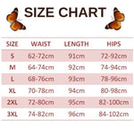 size chart for plus size butterfly leggings