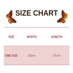 size chart for Blue Sequin Butterfly Top