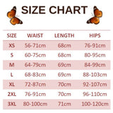 size chart for short butterfly leggings