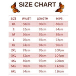 size chart for deep pink butterfly leggings