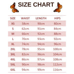size chart for navajo white butterfly leggings