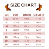 size chart for paper kites butterfly sweatshirt