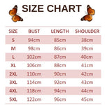 size chart for diana fritillary butterfly dress