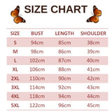 size chart for irene butterfly dress