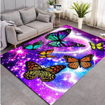 sparkly butterfly rug