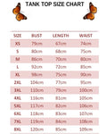 tank top size chart for butterfly legging set