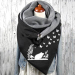 wildlife print butterfly scarf