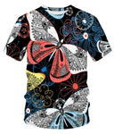 abstract butterfly t shirt