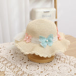 cornsilk butterfly straw hat