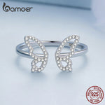 Silver Open Butterfly Ring