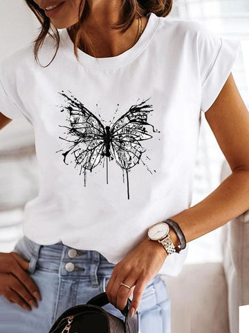 deep illusion butterfly t shirt