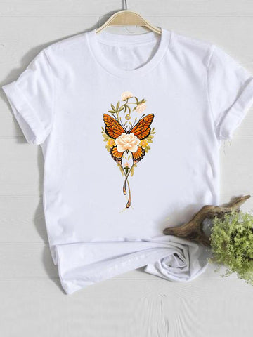 lisianthus butterfly t shirt