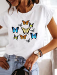butterfly t shirt womens