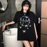 reflective butterfly t shirt for women