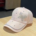 pink ornamental butterfly cap