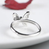 adjustable butterfly ring back view