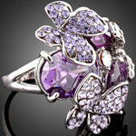 big purple butterfly ring jewelry